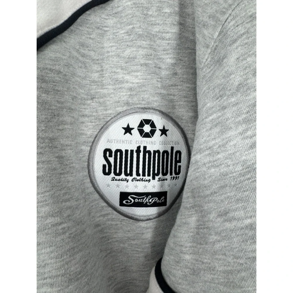 Southpole Graphic Vintage Y2K Skater Hoodie Jacket Full Zip Up Sweatshirt Men XL